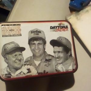 kodak back-to-back daytona 500 winner "sterling marlin" '90s nascar metal tin va